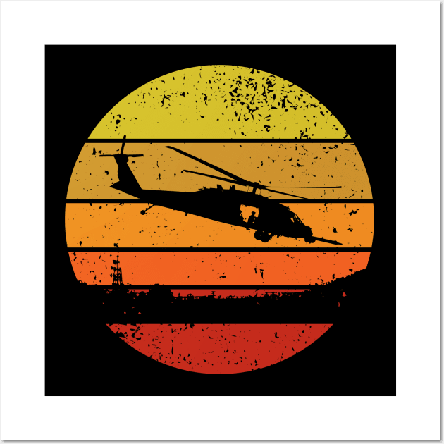 UH 60 Blackhawk sunset Wall Art by GRIM GENT